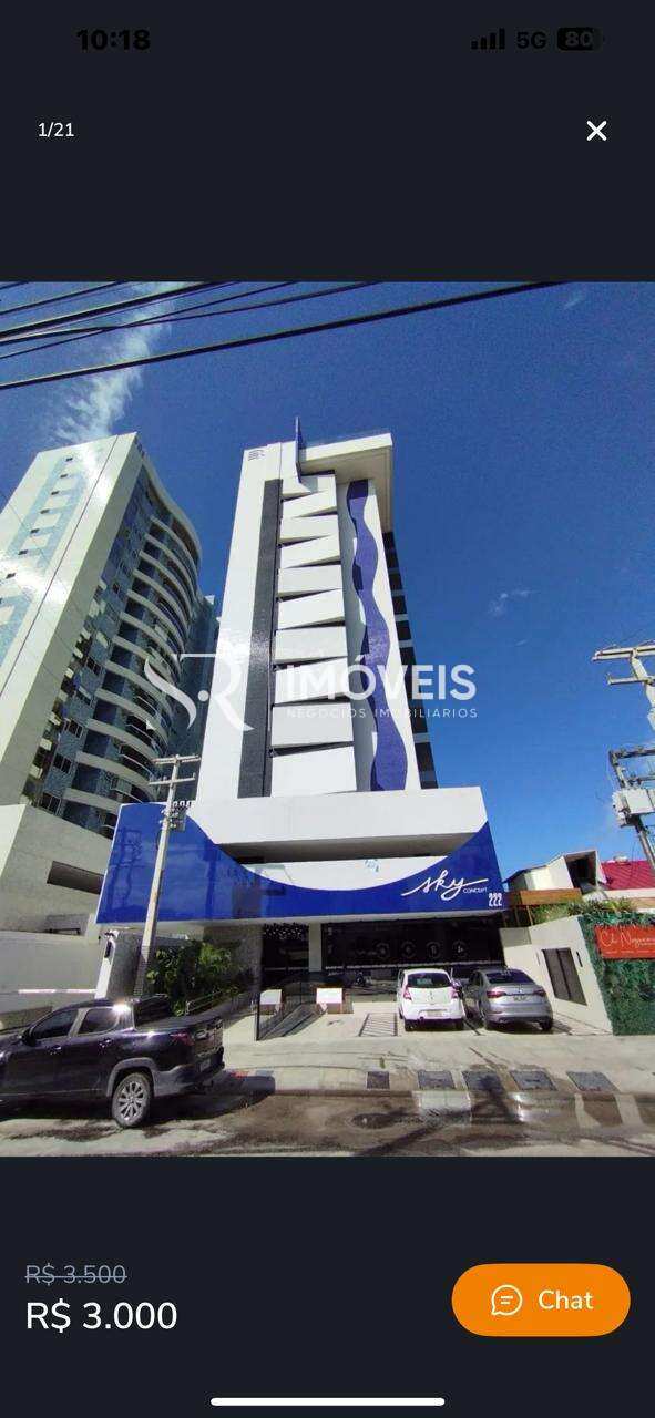 Flat à venda em Maceió, Jatiúca, com 1 quarto, 44,27m² - SR IMÓVEIS